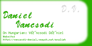 daniel vancsodi business card